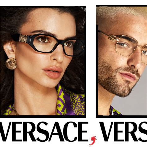 versace flat top prescription glasses|eyeglasses Versace glasses on face.